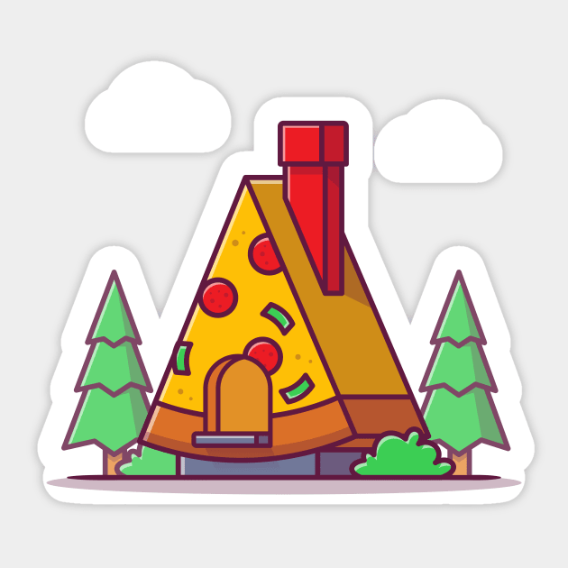 Pizza Shop Cartoon Illustration Sticker by Catalyst Labs